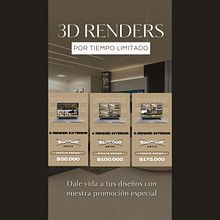 Soluciones Visuales en 3D para Proyectos Arquitectónicos Ein Projekt aus dem Bereich Marketing für Instagram, Marketing, Social Media, Innendesign, Innenarchitektur, Innenarchitektur und 3-D-Modellierung von techeiraflorencia94 - 08.07.2025