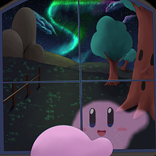 Kirby en la ventana. Un projet de Illustration numérique , et Dessin de bryan estevez Bonilla - 09.07.2025