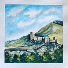Course work. Un projet de Illustration traditionnelle, Illustration architecturale, Aquarelle , et Carnet de croquis de tuborodina - 09.07.2025