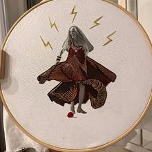 Maria bethânia - cantora brasileira  Ein Projekt aus dem Bereich Stickerei, Collage, DIY, Prägung, Fotografie, Kartonmodellbau und Textildesign von melimonteironoda - 09.07.2025