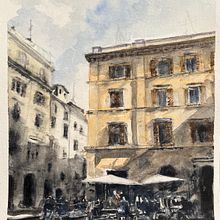 Proyecto curso paisaje urbano Ein Projekt aus dem Bereich Malerei und Aquarellmalerei von Mar - 10.07.2025