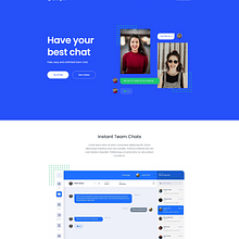 Chirper chat app web design concept Ein Projekt aus dem Bereich Webdesign, Grafikdesign und UX / UI von Christine Jane Kudera - 10.07.2025