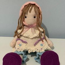 Muñeca Lily Ann Ein Projekt aus dem Bereich Amigurumi, H, werk, Crochet, Weben, Textildesign und Spielzeugdesign von Fabiola Alburquerque - 10.07.2025