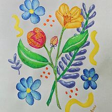 Florescer. Een project van  Tekening, Traditionele illustratie,  Botanische illustratie, Schilderij y Aquarelschilderen van Letícia Matos - 10.07.2025