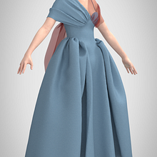 From Moodboard to Model: My Debut CLO3D Creation Ein Projekt aus dem Bereich 3-D-Design, Animation, Digitales Design, Modedesign, Nähen, Schnittmuster und Video von Afrashani - 10.07.2025