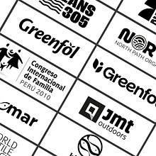 Logofolio 2025. Un proyecto de Diseño gráfico, Diseño, Ilustración digital, Creatividad, Br e ing e Identidad de Giuliana Gerber - 10.07.2025