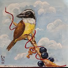 Bem te vi Ein Projekt aus dem Bereich Bildende Künste, Naturalistische Illustration, Ölmalerei und Malerei von Lara Matos - 10.07.2025