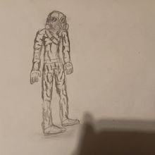 Gas Mask Man Ein Projekt aus dem Bereich Comic, Zeichnung, Bleistiftzeichnung, Manga, Design von Figuren und Traditionelle Illustration von Adam Salazar - 11.07.2025
