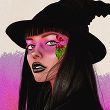 Forest witch Ein Projekt aus dem Bereich Traditionelle Illustration und Porträtzeichnung von Carrie Apps - 11.07.2025