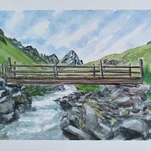 Alp Suot. Un projet de Beaux Arts, Peinture , et Aquarelle de Jon Bickel - 12.07.2025