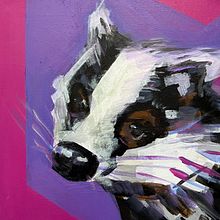 Badger . Un projet de Peinture acr, lique , et Peinture de joanna_zubkowicz - 12.07.2025