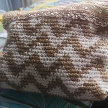 Mi cosmetiquero con técnica tapestry, lo amo.. Een project van Patroonontwerp, Ontwerp van accessoires, Haken y Textielontwerp van ximenadonosomilla - 12.07.2025