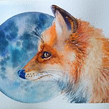 Zwierzęta akwarelowe z kursu Ekspresyjne portrety zwierząt w akwareli Kurs prowadzi Sarah Stokes. Ilustração tradicional projeto de halina - 14.07.2025
