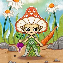 Amanita. Un progetto di Illustrazione infantile, Illustrazione digitale, Pittura digitale e Albo illustrato di laurared - 14.07.2025
