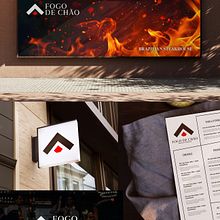 Redesenho da marca Fogo de Chão [Conceito]. Un projet de Br, ing et identité, Design , Création de logos , et Design graphique de Arthur Franco - 14.07.2025