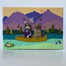 Hand embroidered pet commission  . % İrem Yazıcı tarafından hazırlanan Tekstil Tasarımı, Sanat ve El Sanatları, Güzel sanatlar, El, af Sanatları, Ve Nakış projesi - 07.14.2025