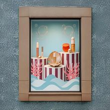 Rare Beauty Vitrina Verano. Un projet de Papercraft, Décoration d'intérieur, Retail design , et Design d'espace de Mariangel Ochoa Valenzuela - 15.07.2025