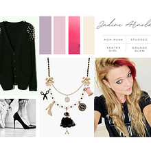 Punk Rock Princess – Visual Mood Board & Fashion Illustrations. Een project van Mode-illustratie van jadinealexandraarnold - 15.07.2025
