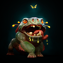 The Bog-Hoggle. Un projet de Illustration numérique, Conception de personnages , et 3D de ricardo_vieira93 - 15.07.2025