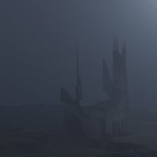 Mundo fantástico con luz nocturna, Concept Art. Un progetto di 3D, ArchVIZ, Architettura digitale e Arte concettuale di Jorge De Ceballos - 15.07.2025