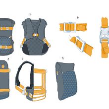Mochila Multifuncional. Un projet de Modélisation 3D, Design , Dessin numérique, Conception de produits numériques, Dessin , et Conception de produits de Fernando Olinger dos Santos - 15.07.2025