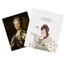 Catherine the Great. Digital Illustration, Character Design, and Watercolor Painting project by Lana Grushnik - 07.17.2025
