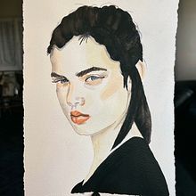Proyecto de acuarela. Portrait Drawing, Traditional illustration, and Watercolor Painting project by airetatuaxes - 07.20.2025