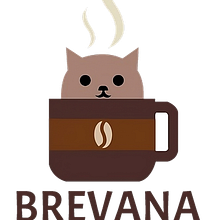 Brevana Cafeteria . Br, ing e Identidade, Teoria da cor, Design, Gestão de design, Design digital, Design editorial, Design gráfico, Design de logotipo, Tipografia, e Desenho tipográfico projeto de giampool_145678 - 21.07.2025