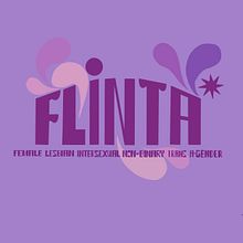 Logo for ‘FLINTA*’ app. Graphic Design project by Alma Semadar - 07.21.2025