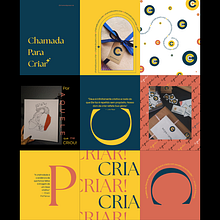 Chamada para criar. Een project van  Ontwerp,  Branding en identiteit, Grafisch ontwerp, Typografie, Logo-ontwerp y Typografisch ontwerp van Ana Paula Assis de Jesus - 22.07.2025