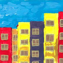 Fachadas de colores. Acr, and lic Painting project by Jose Manzanera - 07.23.2025