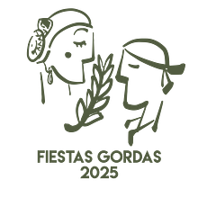Diseño Comisión de Fiestas Gordas Alpuente 2025. Un projet de Design graphique, Conception éditoriale et Illustration numérique de Irene Serrano - 24.07.2025