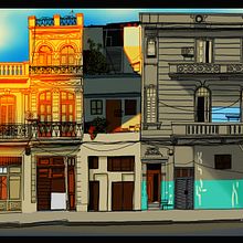 Drawing Colonial Buildings: Light and Shadow. Digital Illustration, Drawing, Creativit, Digital Drawing, Pencil Drawing, and Architectural Illustration project by Tholbjorn - 07.24.2025