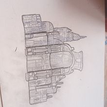 Catedral de Murcia. Architectural Illustration, Artistic Drawing, Drawing, and Pencil Drawing project by Alejandra Lozano Giner - 07.25.2025
