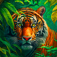 Tiger Spirit of the Forest Ein Projekt aus dem Bereich Informationsdesign, Skulptur, Bildbearbeitung, Zeichnung und Infografik von Kadir Ozmen - 26.07.2025