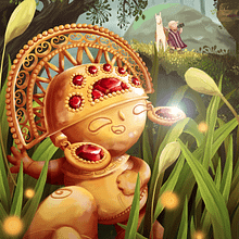 The Sneaky Tumi, a fun illustration . % Annie Cabrejos tarafından hazırlanan Dijital İllüstras, on, Karakter Tasarımı, Hika, e anlatımı, Yaratıcılık, Çocuk İllüstras, Ve onu projesi - 07.26.2025