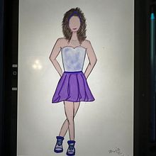 Project for Fashion Sketch Illustration. Een project van  Schetsen, Digitale tekening,  Modeontwerp, Traditionele illustratie y Mode-illustratie van amirapla - 27.07.2025