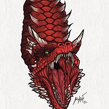 Blood Wyrm. Een project van Digitale illustratie van Myka Friesen - 27.07.2025