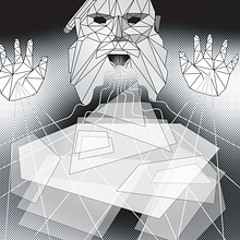 Low-Poly Voice-Architecture God. Een project van Digitale illustratie,  Tekening, Tekening met potlood,  Schetsen y Vectorillustratie van marcidiax - 27.07.2025