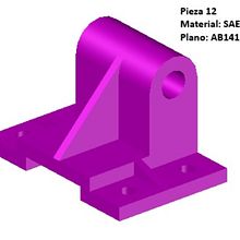 Pieza Mecanica de Ejemplo. 3D project by factoryy_99 - 07.28.2025