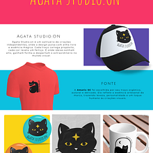 Agata Studio.on. Un proyecto de Br, ing e Identidad, Diseño, Diseño gráfico, H, lettering, Lettering, Diseño de logotipos y Packaging de Edgar De Oliveira Antunes Junior - 29.07.2025