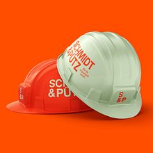 Schmidt & Pütz Rebranding. Un projet de Br, ing et identité, Design graphique, Direction artistique, Webdesign, T , et pographie de David Matos - 29.07.2025