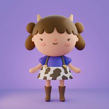 Creación de personaje kawaii en 3D con Blender. Un progetto di Modellazione 3D, Character design, Illustrazione digitale, Illustrazione tradizionale e Manga di Brenda Vaca - 31.07.2025