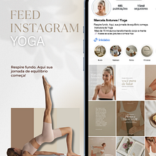 FEED INSTAGRAM YOGA. Digital Design, Graphic Design, Instagram, Marketing, and Social Media project by Fabiana Rodrigues - 08.01.2025