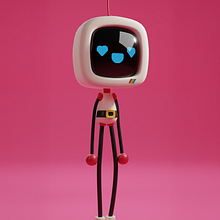 Robot - Character 3D. Un projet de Conception de personnages, Conception de produits, Motion design , et Modélisation 3D de Abi García Nahuelanca - 01.08.2025