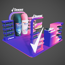 Rexona x RRHI Makati & QC Activation. 3D Modeling project by r0se_anne_uy - 08.01.2025