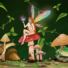 Lo que hay en el bosque. Een project van  Portrettekening, Digitale tekening, Traditionele illustratie, Digitale illustratie y  Tekening van Abigail Rabal - 03.08.2025