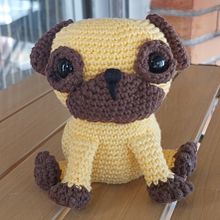 Pug crochet . Amigurumi, Arts, Crafts, Crochet, DIY, Fiber Arts, Textile Design, To, and Design project by Olga DPM. - 08.04.2025