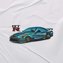Nissan GTR Rendering. Traditional illustration, Digital Illustration, Design, Creativit, Digital Drawing, Sketching, Digital Design, Artistic Drawing, Realistic Drawing, and Concept Art project by Gabriella Orienza - 08.05.2025