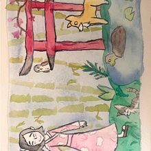 el bosque de bambu. Un proyecto de Dibujo, Ilustración tradicional y Pintura a la acuarela de gabriela figueroa - 05.08.2025